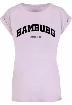 Рубашка Merchcode Hamburg, пастельно-фиолетовый