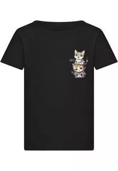 Рубашка Merchcode Hi Cats, черный