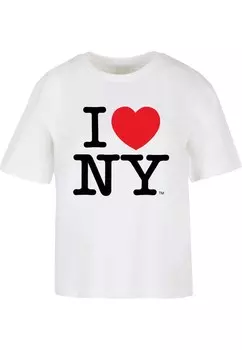 Рубашка Merchcode I Love NY, белый