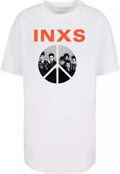 Рубашка Merchcode INXS - Peace Sign, белый