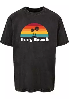Рубашка Merchcode Long Beach, антрацит