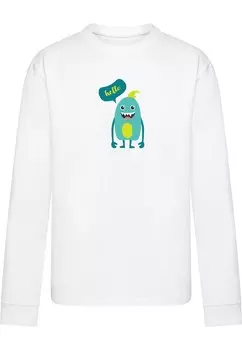 Рубашка Merchcode Monster Hello, белый