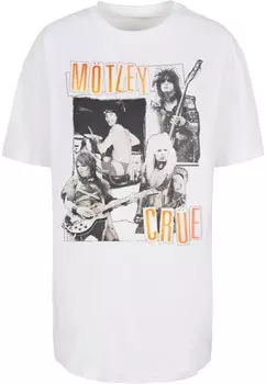 Рубашка Merchcode Motley Crue - Vintage Punk Collage, белый