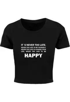 Рубашка Merchcode Never Too Late, черный