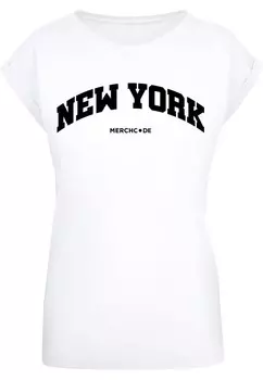 Рубашка Merchcode New York Wording, белый