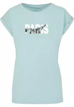 Рубашка Merchcode Paris Eiffel Tower, светло-синий