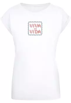 Рубашка Merchcode Pixels Viva La Vida, белый