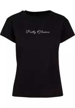 Рубашка Merchcode Pretty Flowers, черный