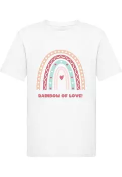 Рубашка Merchcode Rainbow of Love, белый