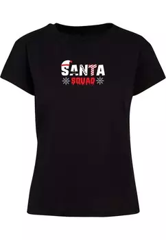 Рубашка Merchcode Santa Squad Box, черный