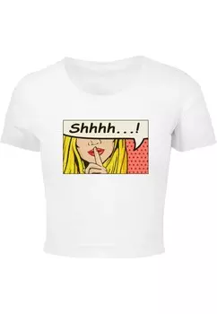 Рубашка Merchcode Silent Sign Comic, белый
