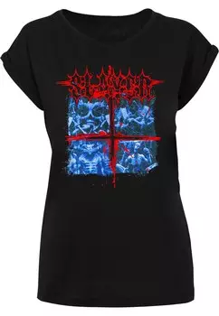 Рубашка Merchcode Slayer - Tour 2004, черный