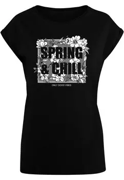 Рубашка Merchcode Spring And Chill, черный