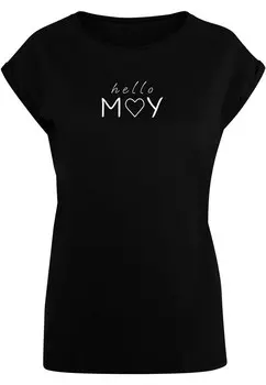 Рубашка Merchcode Spring - Hello may, черный