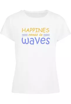 Рубашка Merchcode Summer - Happines Comes In Waves, белый
