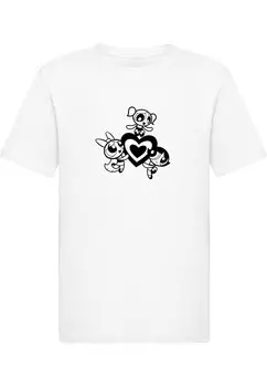Рубашка Merchcode The Powerpuff Girls, белый