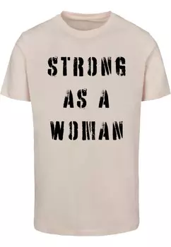 Рубашка Merchcode WD - Strong As A Woman, пудра