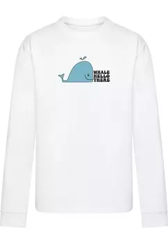 Рубашка Merchcode Whale Hello There, белый