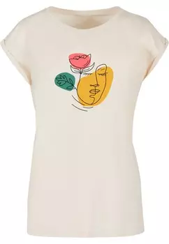 Рубашка Merchcode Woman And Flower, песочный