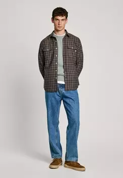Рубашка MESSON Pepe Jeans, коричневый