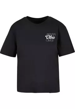 Рубашка Miss Tee Good Vibes, черный
