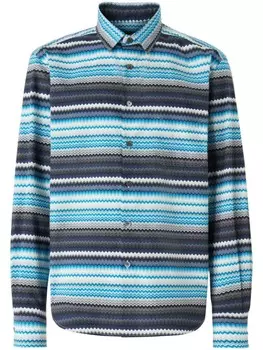 Рубашка Missoni с зигзагообразным принтом, синий