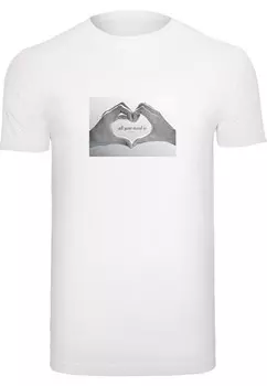 Рубашка Mister Tee Love SIgn, белый