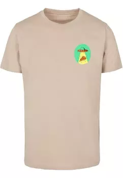 Рубашка Mister Tee Ufo Pizza, бежевый