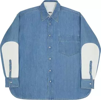 Рубашка MM6 Maison Margiela Denim Shirt 'Grey/Light Blue', серый