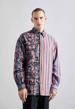 Рубашка Monogram Versace Jeans Couture, синий