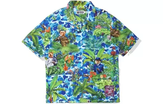 Рубашка мужская A Bathing Ape, синий