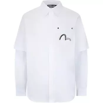 Рубашка мужская белая Evisu, белый