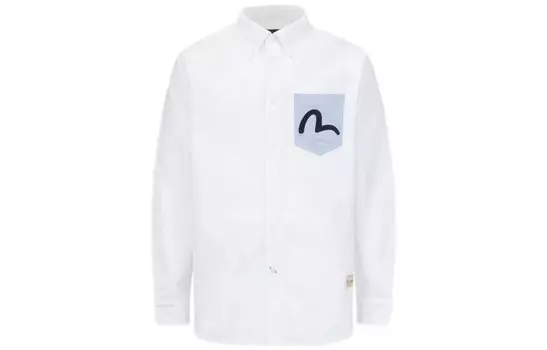 Рубашка мужская белая Evisu, белый