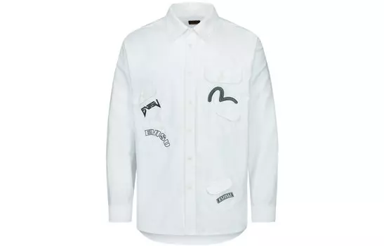 Рубашка мужская белая Evisu, белый