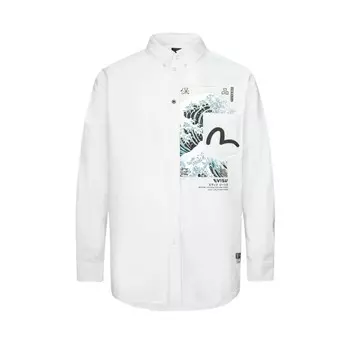 Рубашка мужская белая Evisu, белый