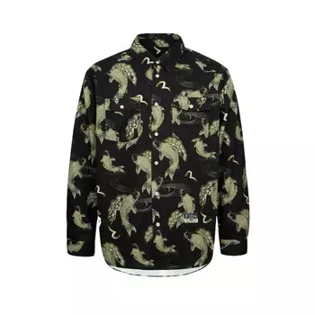 Рубашка мужская черная Evisu, черный