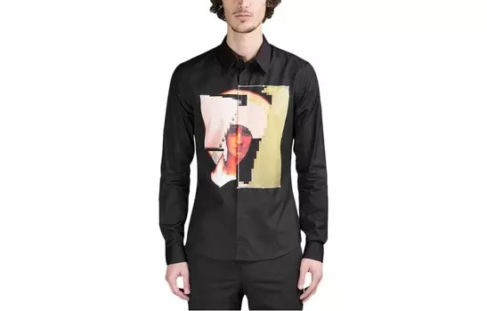 Рубашка мужская черная Givenchy, черный