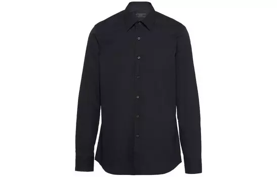 Рубашка мужская черная Prada, черный