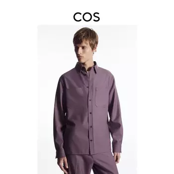 Рубашка мужская Cos, фиолетовый