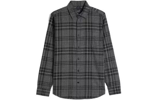Рубашка мужская Gap, цвет Dark gray check