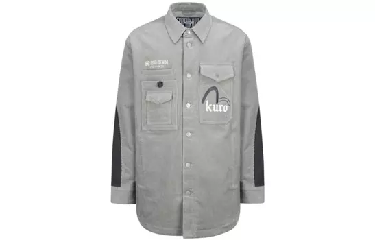 Рубашка мужская серая Evisu, серый