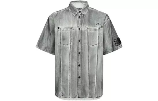 Рубашка мужская серая Evisu, серый