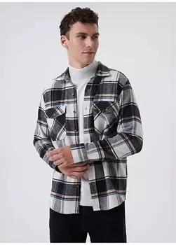 Рубашка мужская серая Regular fit Lee Cooper