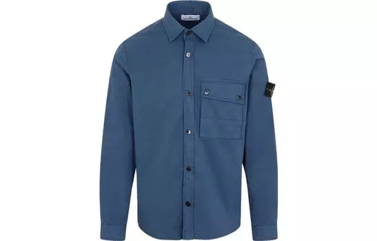 Рубашка мужская синяя Stone Island, синий