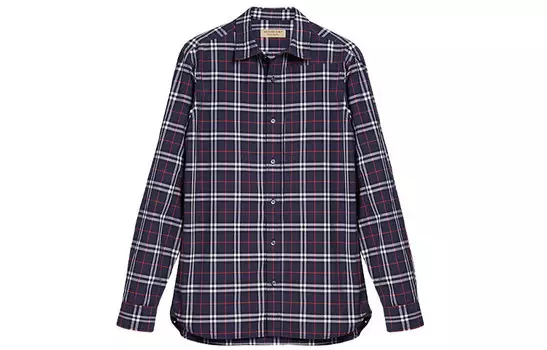 Рубашка мужская темно-синяя Burberry, синий