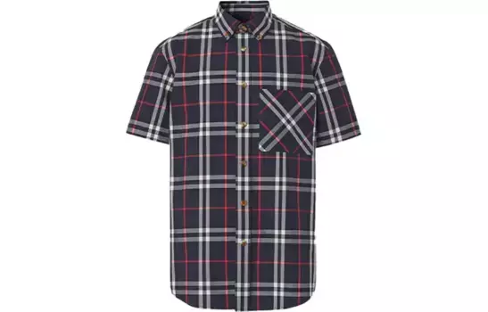 Рубашка мужская темно-синяя Burberry, синий