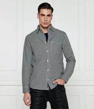 Рубашка мужская Tommy Jeans в клетку, черный/белый