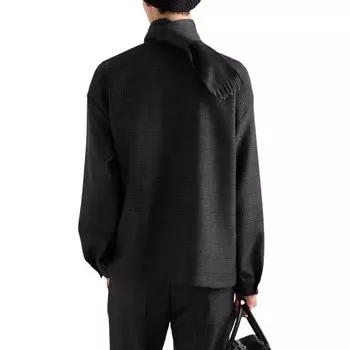 Рубашка мужская угольно-серая Prada, серый