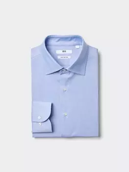 Рубашка мужская Uniqlo, цвет 60 синий
