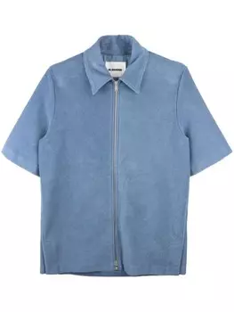 Рубашка на молнии Jil Sander, синий